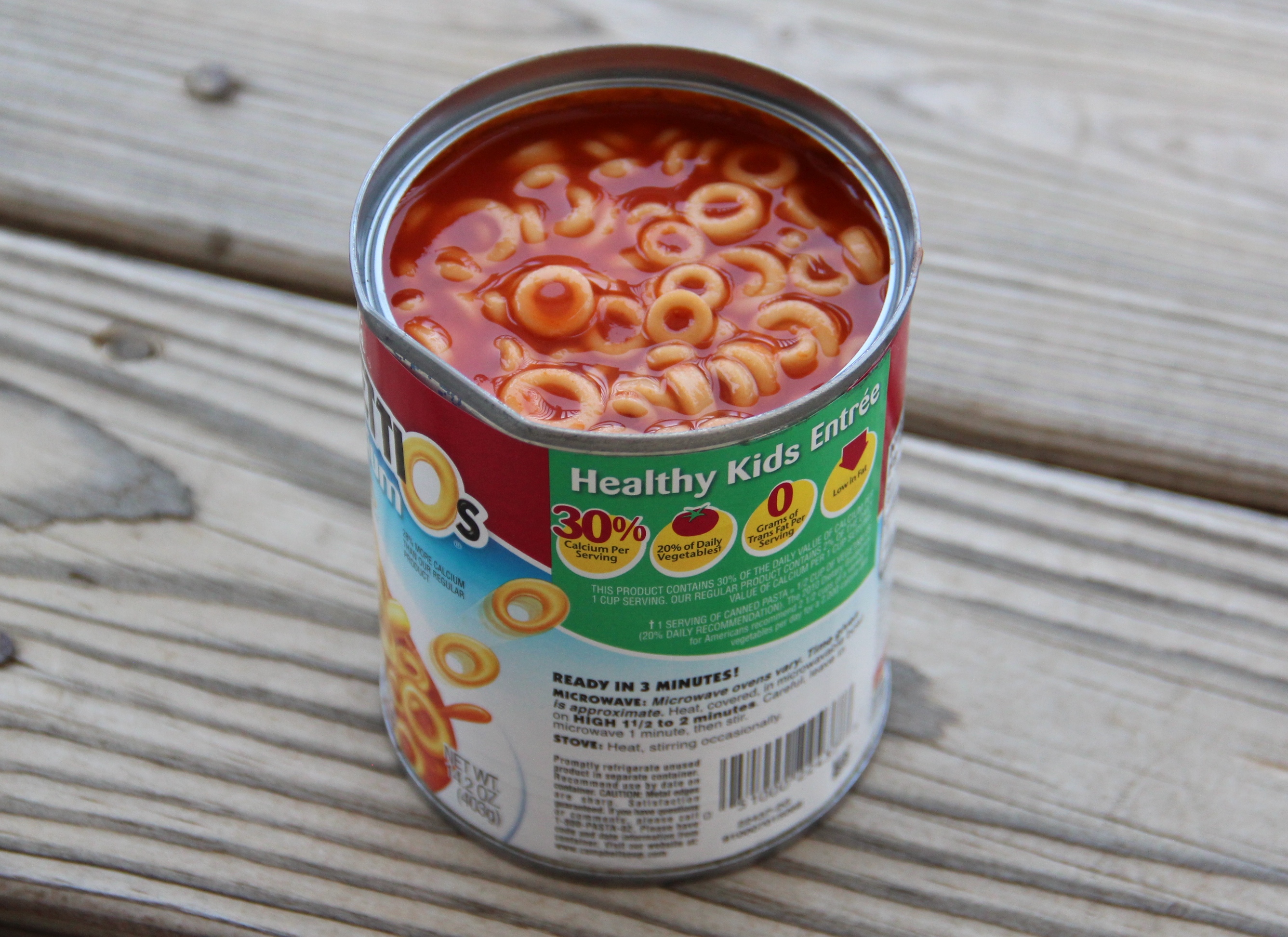 Chef Boyardee Spaghetti-Os (image credits: By Thomson200, CC0, https://commons.wikimedia.org/w/index.php?curid=50515628)