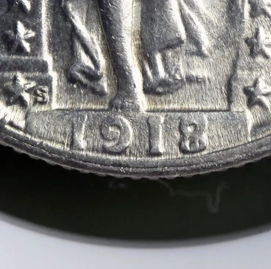 The 1918/7-D Overdate Error (Image Credits: Wikimedia)