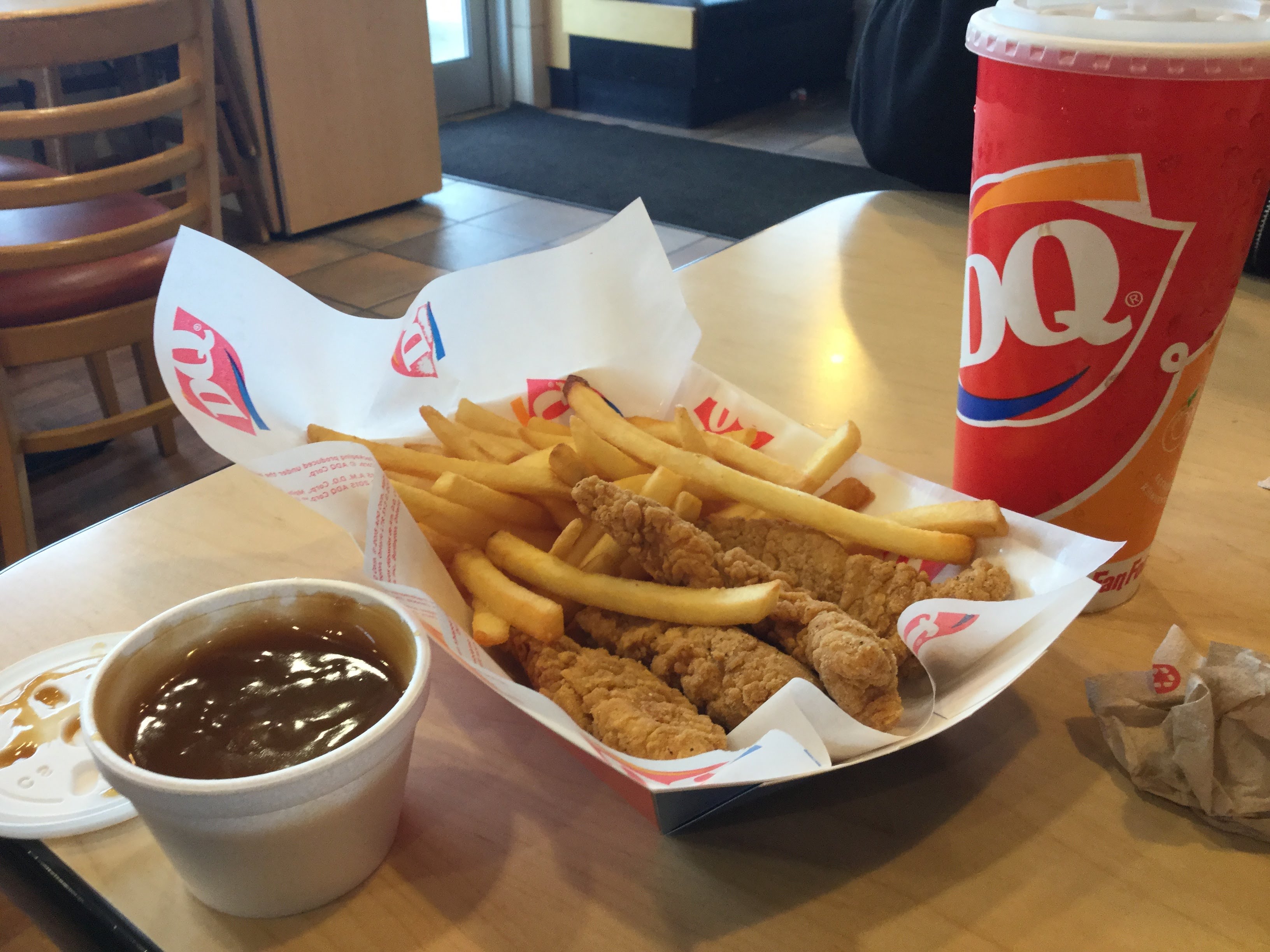 Dairy Queen Six-Piece Chicken Strip Basket (image credits: wikimedia)