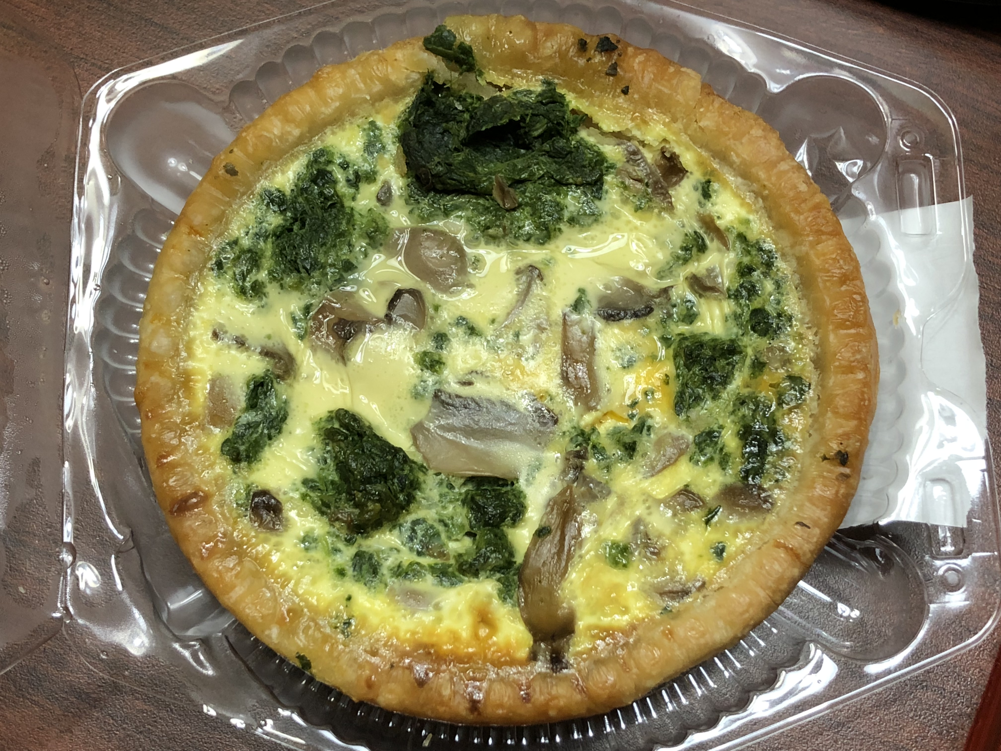 Spinach and Mushroom Quiche (image credits: wikimedia)