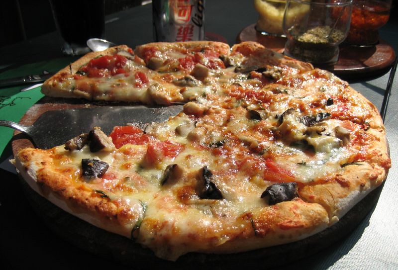 Pizza with Extra Cheese and Meat Toppings (image credits: flickr)