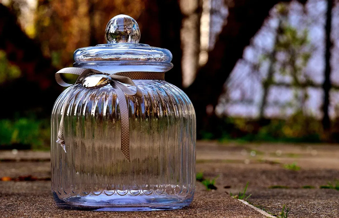 8. A Set of Glass or Ceramic Storage Jars (Image Credits: Pixabay)