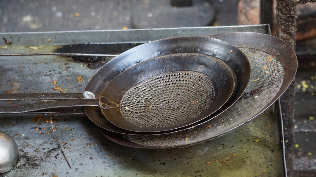 Rusty Cast Iron Pans (image credits: unsplash)