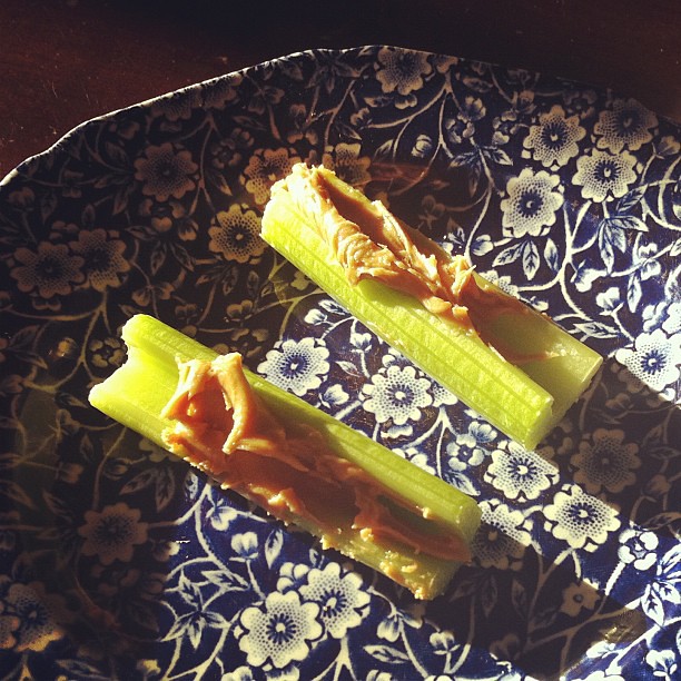 Celery Sticks with Peanut Butter (image credits: flickr)
