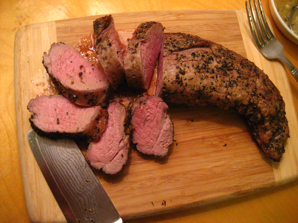 Pan-Seared Pork Tenderloin with Apple Glaze (image credits: flickr)