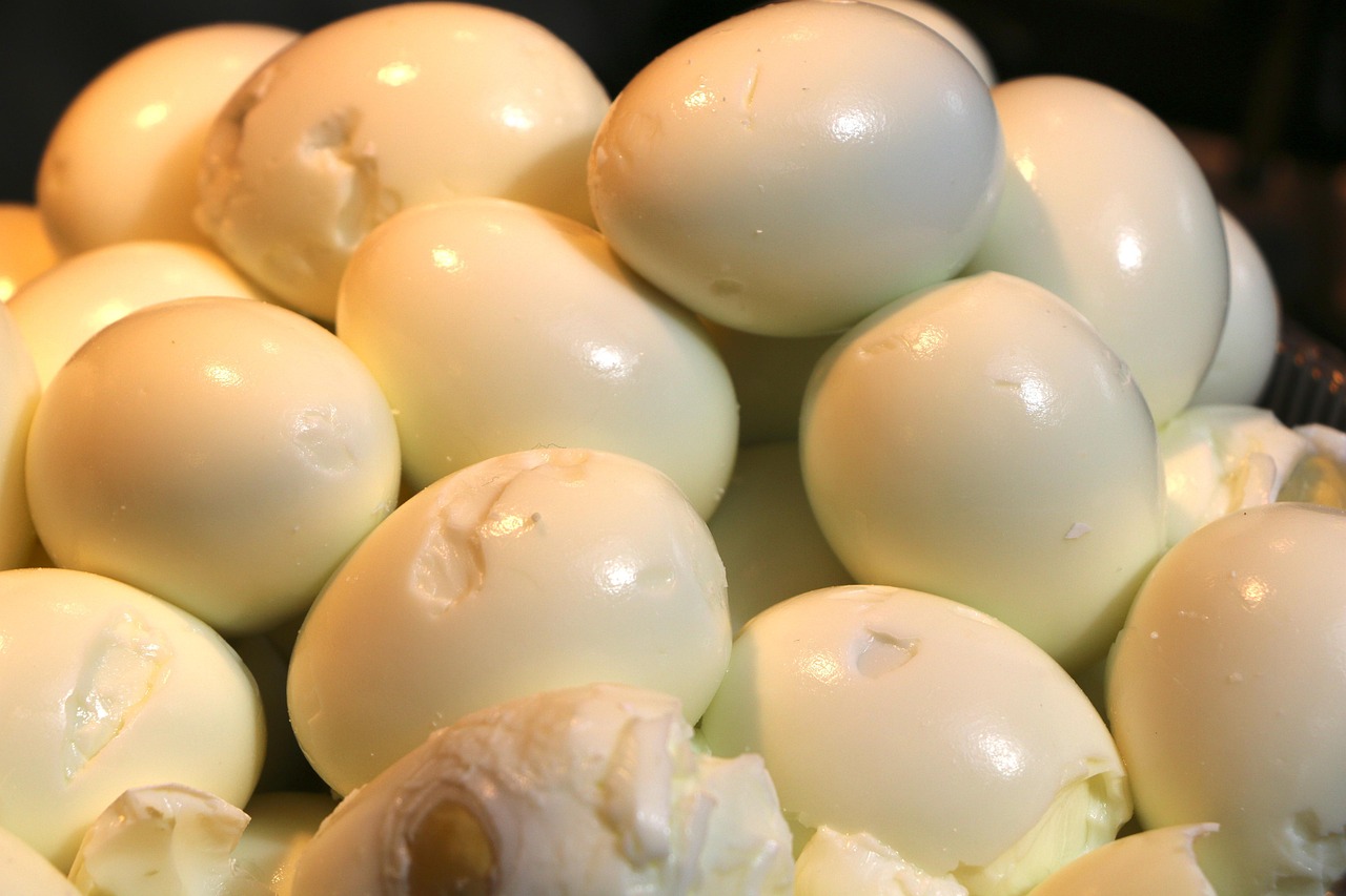 Hard-Boiled Eggs (image credits: pixabay)