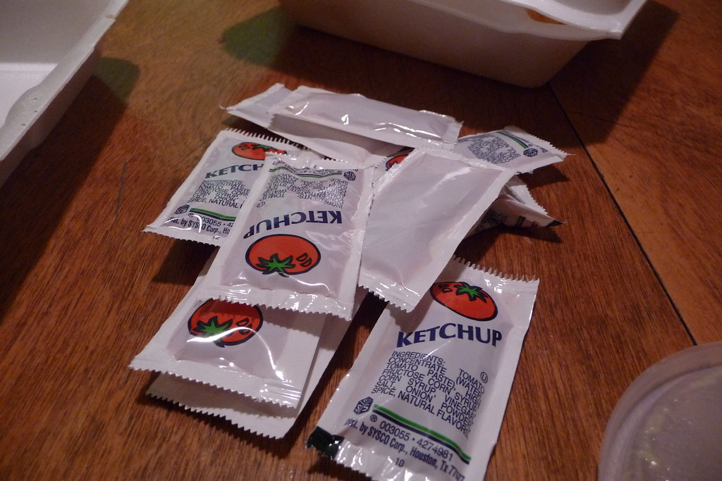 Takeout Condiment Packets and Plastic Cutlery (image credits: flickr)