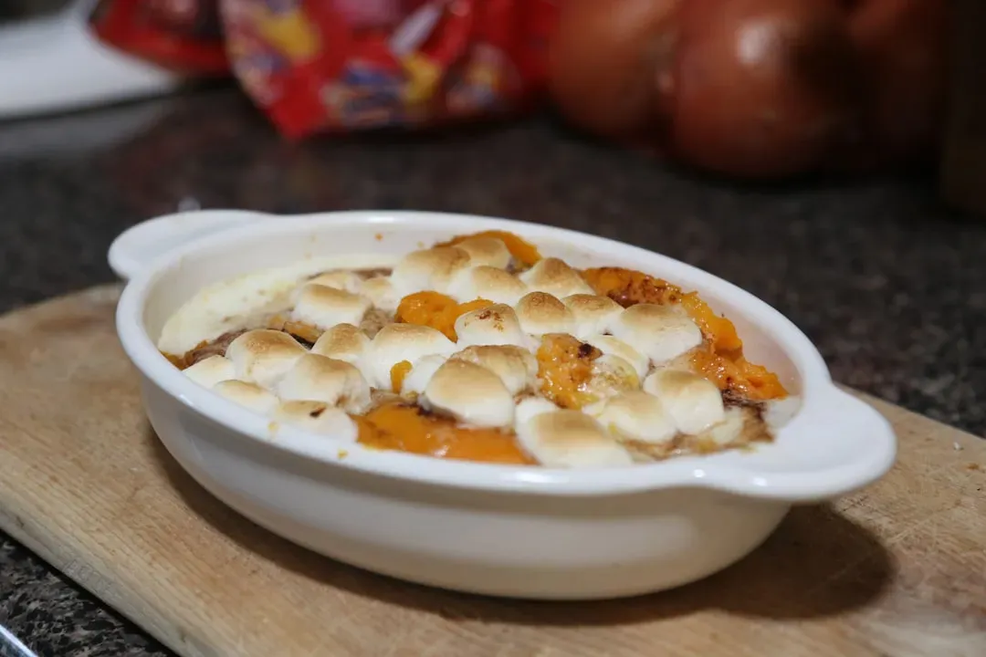 Sweet Potato Casserole with Marshmallows (Image Credits: Unsplash)