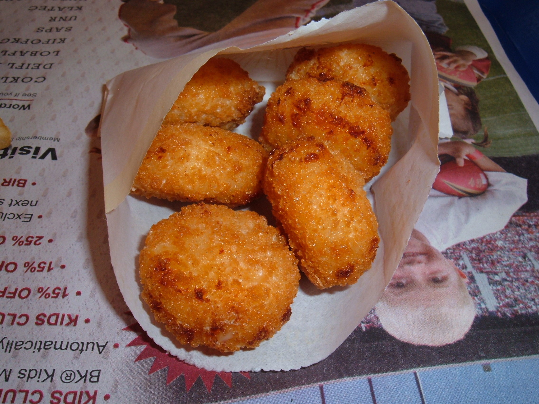 Burger King Cheesy Tots (image credits: wikimedia)