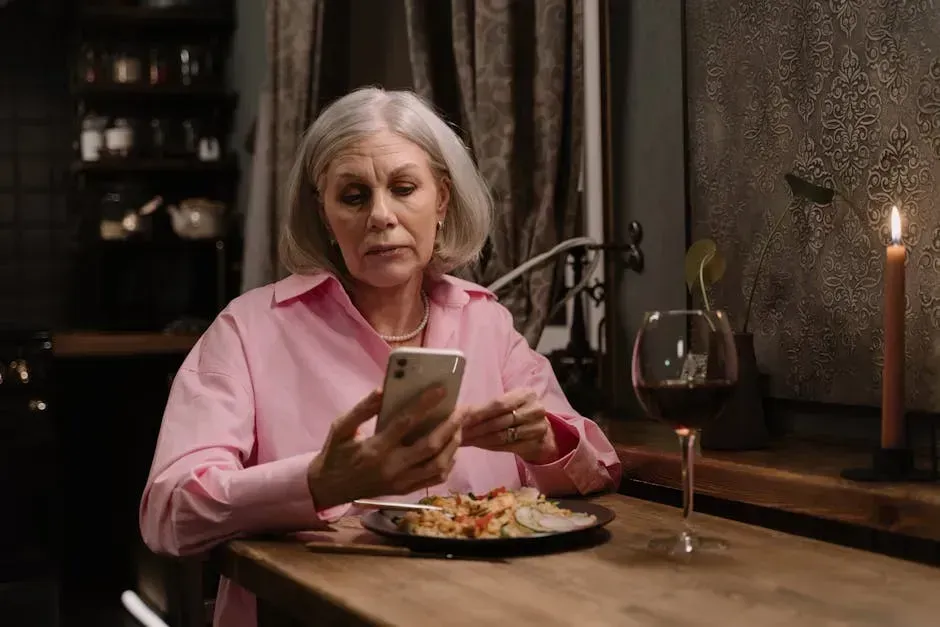 3. They Place Their Phone on the Dining Table (Image Credits: Pexels)