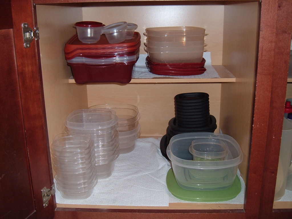 Mismatched Tupperware and Storage Container Chaos (image credits: flickr)