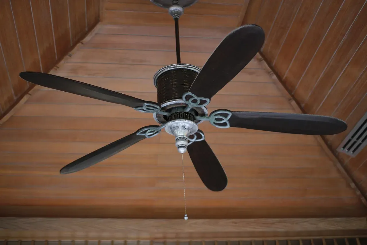 Ceiling Fans Mounted to Standard Light Fixture Boxes (Image Credits: Pixabay)