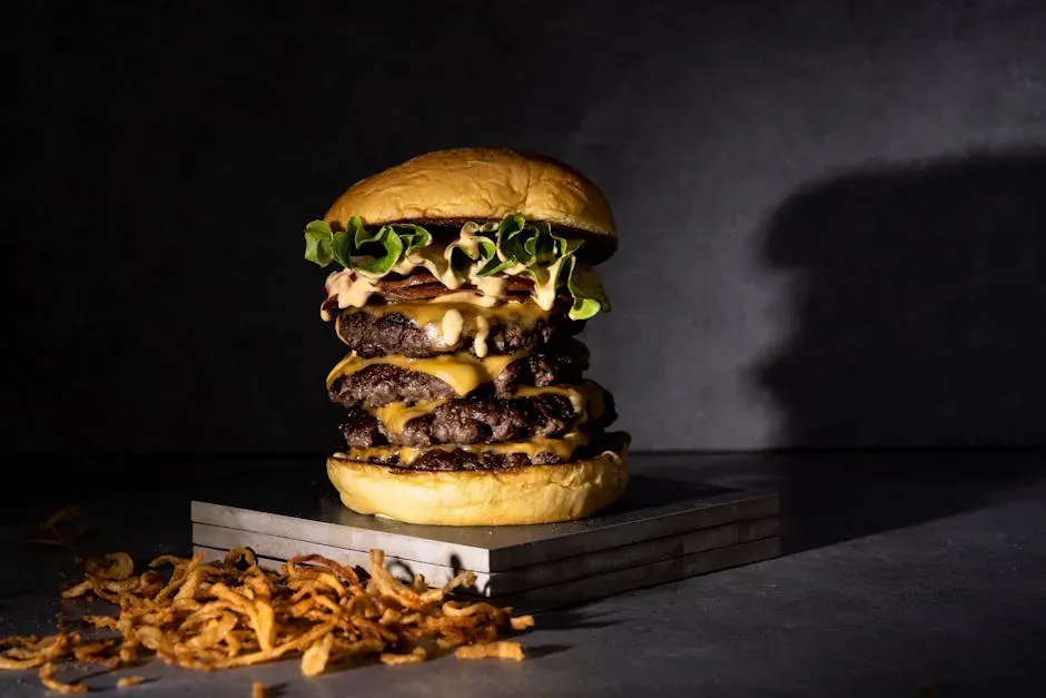 12. The Towering "Instagram Burger": A Photo Op Masquerading as Food (Image Credits: Pexels)