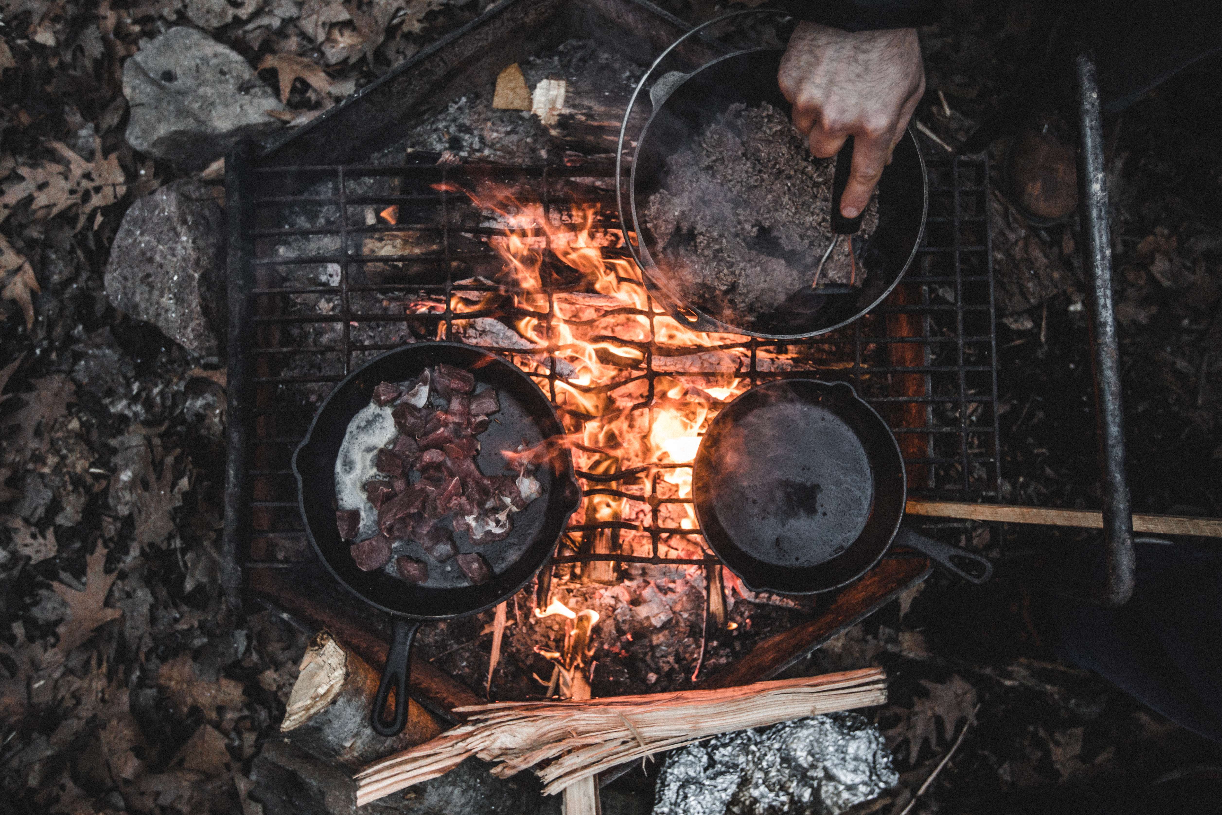 Using Cast Iron for Outdoor Cooking (image credits: wikimedia)
