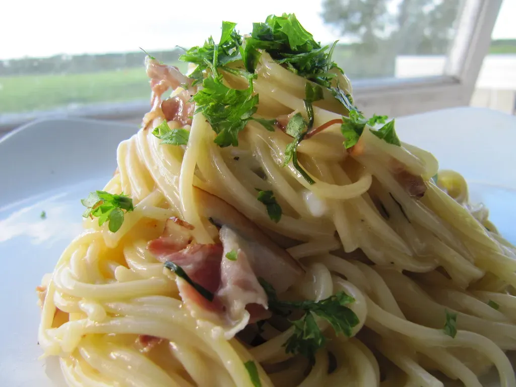 Fresh Pasta Carbonara Done Right (Image Credits: Flickr)