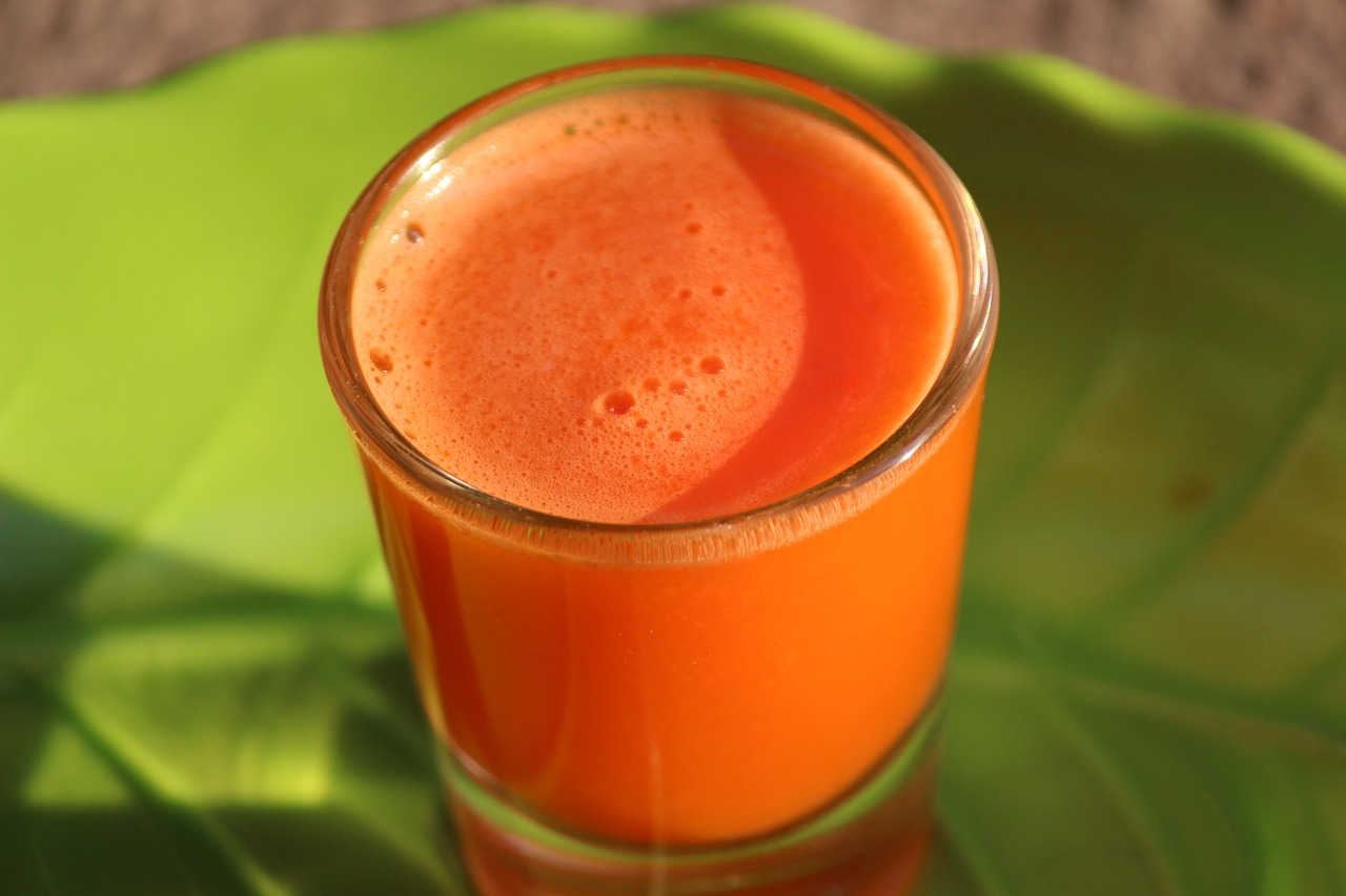 Orange Carrot Ginger Juice (image credits: pixabay)