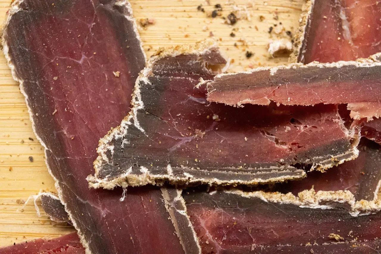 1. Beef Jerky (Image Credits: Pixabay)