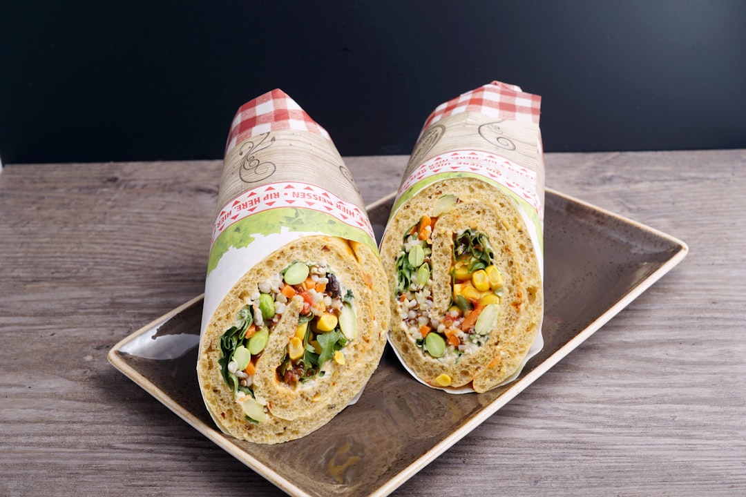 Wraps with Hummus and Fresh Vegetables (image credits: unsplash)
