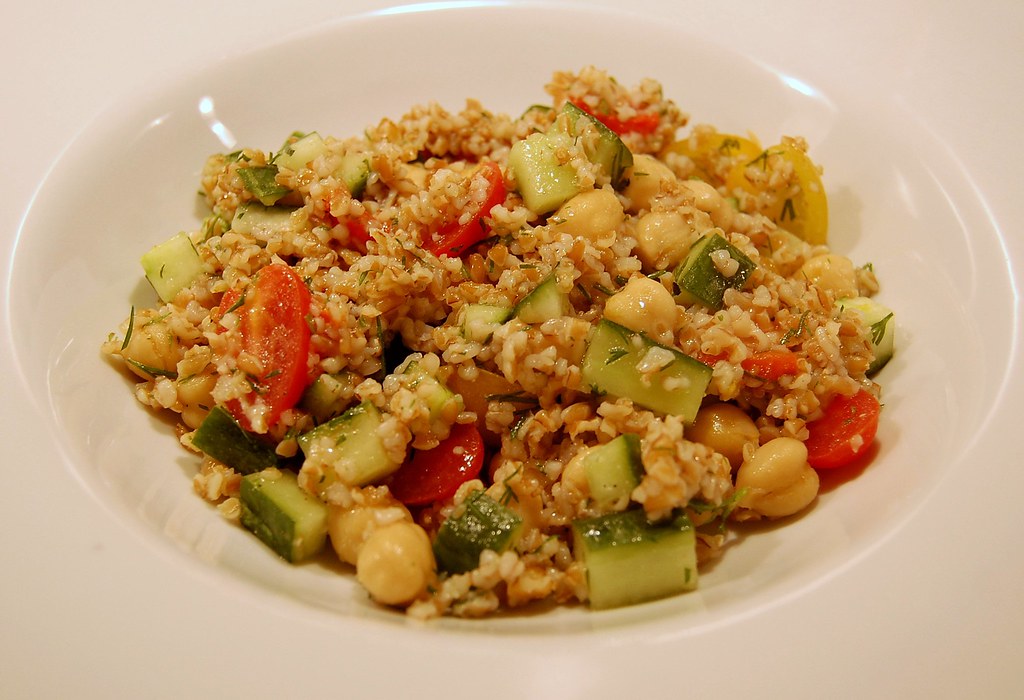Bulgur Wheat Salad with Cucumber and Radish (image credits: flickr)