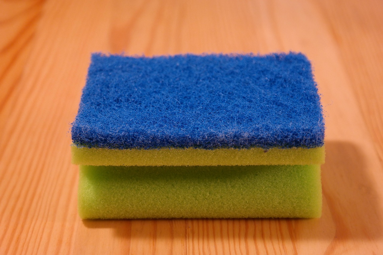 Using Dirty or Old Kitchen Towels and Sponges (Image Credits: Pixabay)