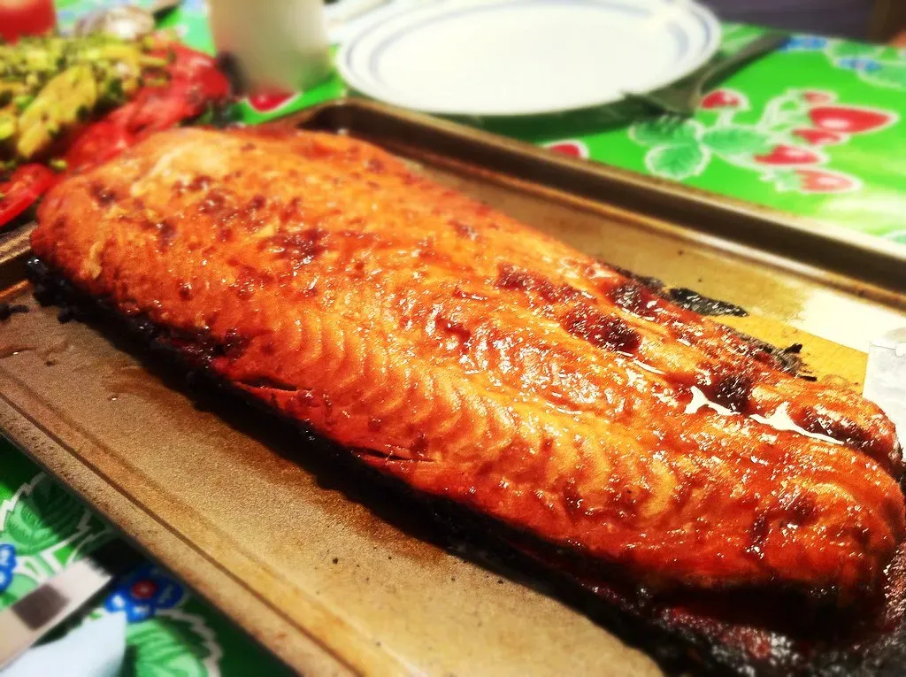 Cedar-Planked Salmon (Image Credits: Flickr)
