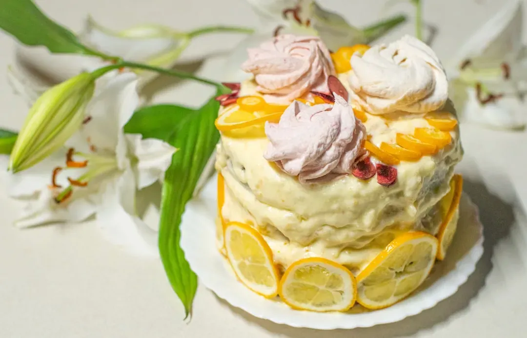 Virgo: Elegant Lemon Elderflower Cake (Image Credits: Unsplash)