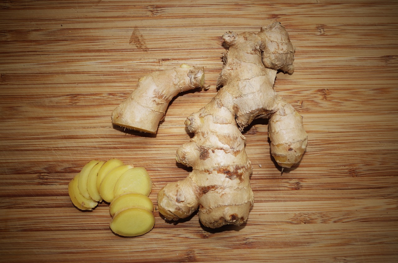 Ginger: Soothing and Anti-Inflammatory (image credits: pixabay)