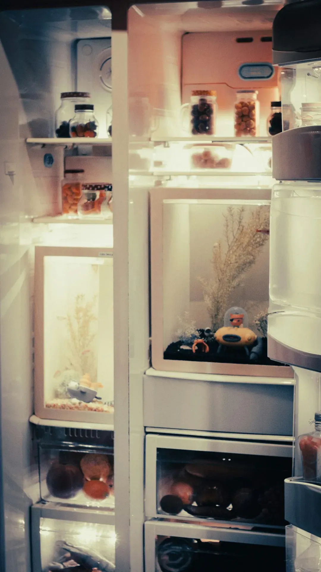 A Refrigerator That's Mostly Empty (Image Credits: Unsplash)