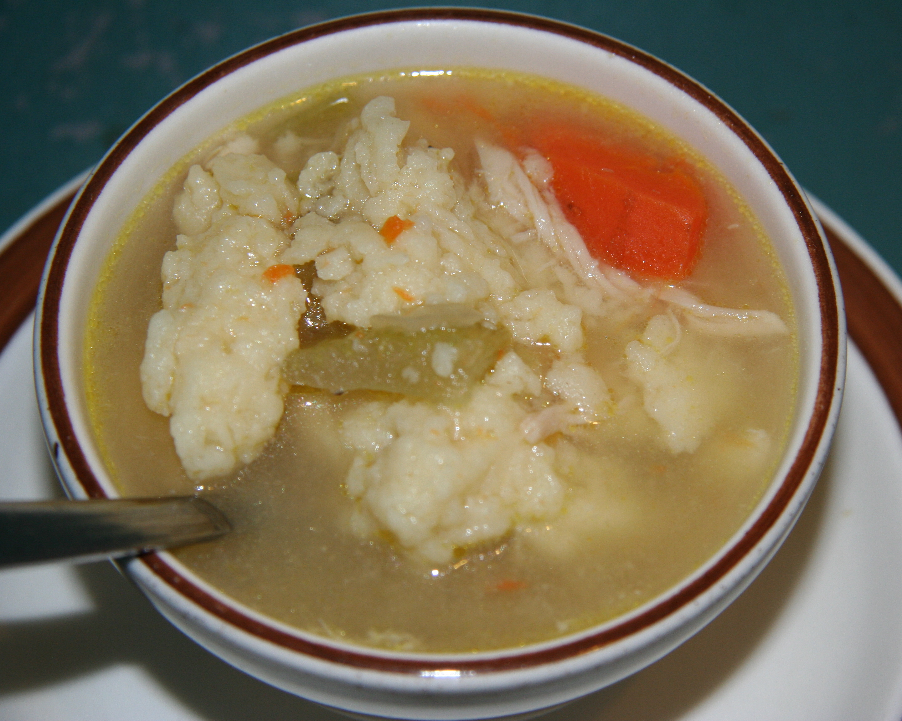 Pennsylvania Dutch Chicken and Dumplings with Square Noodles (image credits: wikimedia)