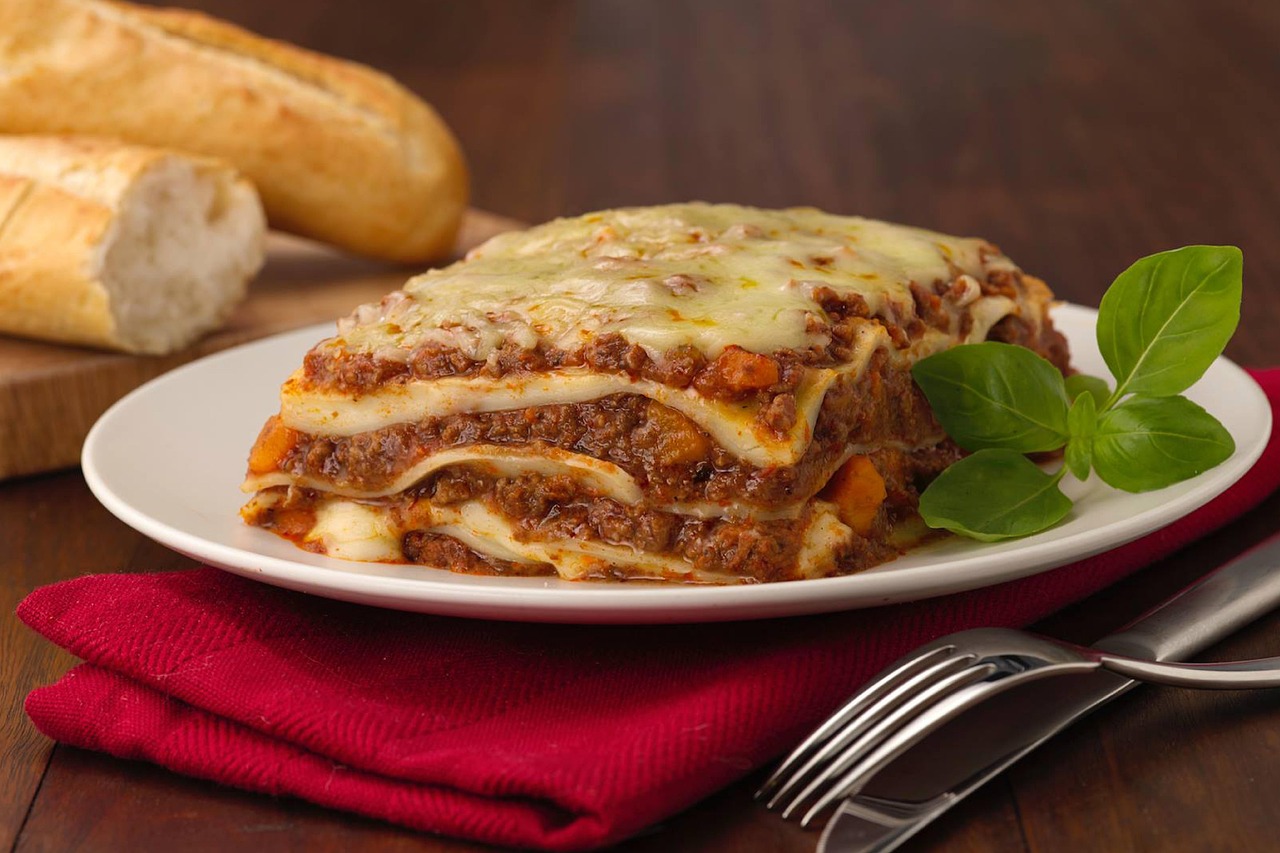 1. Lasagna (image credits: pixabay)