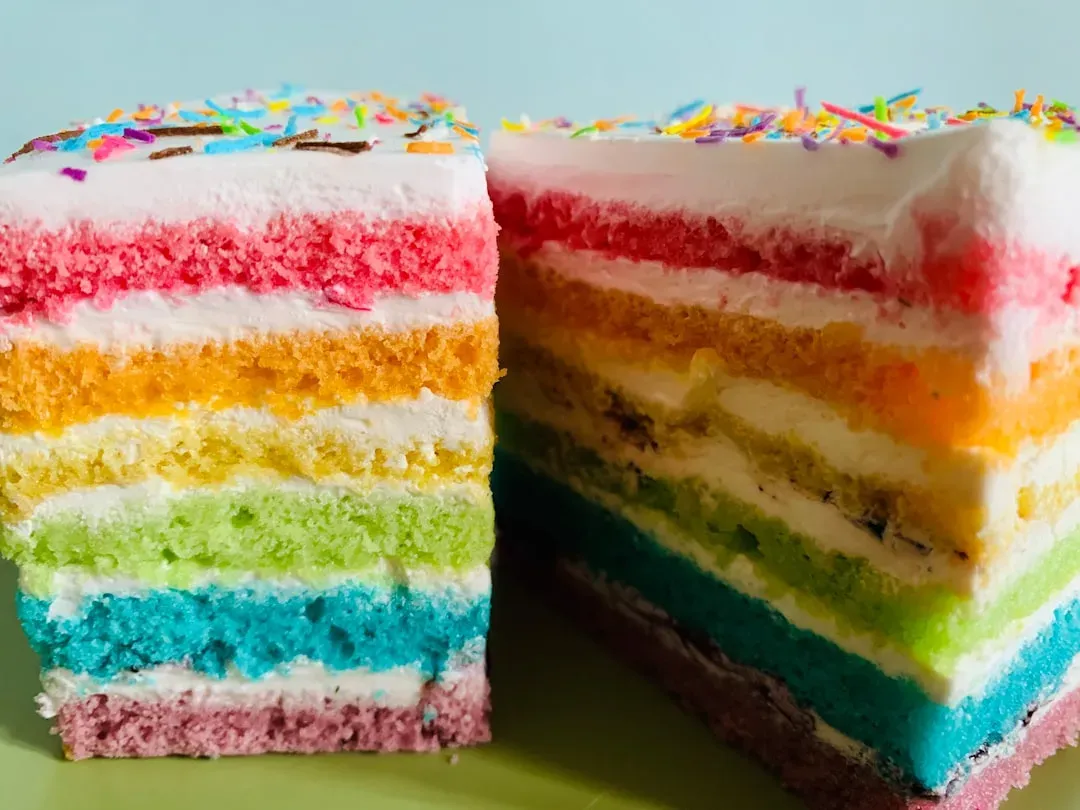 Gemini: Funfetti Layer Cake with Surprise Fillings (Image Credits: Unsplash)