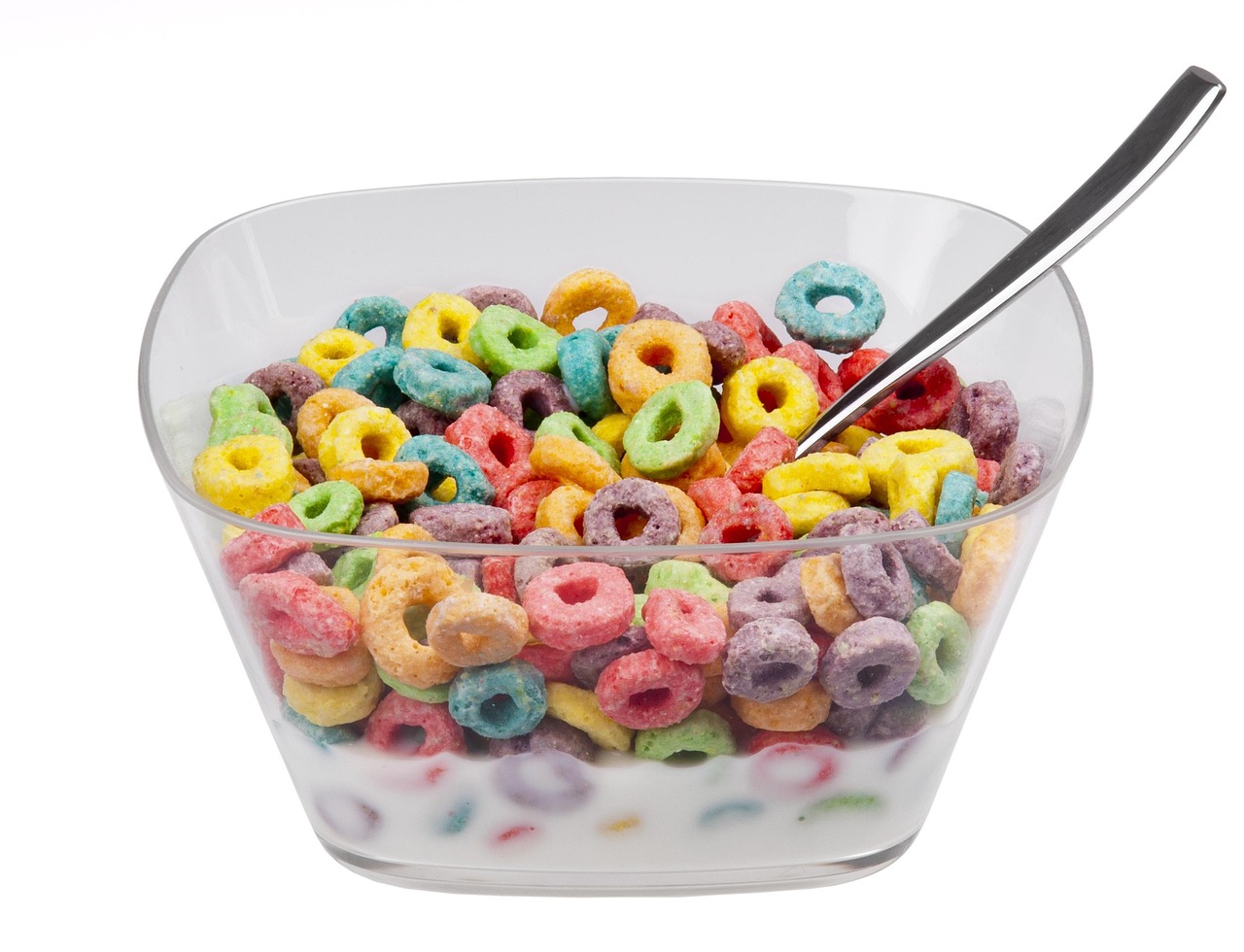 The Cereal That Made Milk Rainbow Colors (image credits: pixabay)