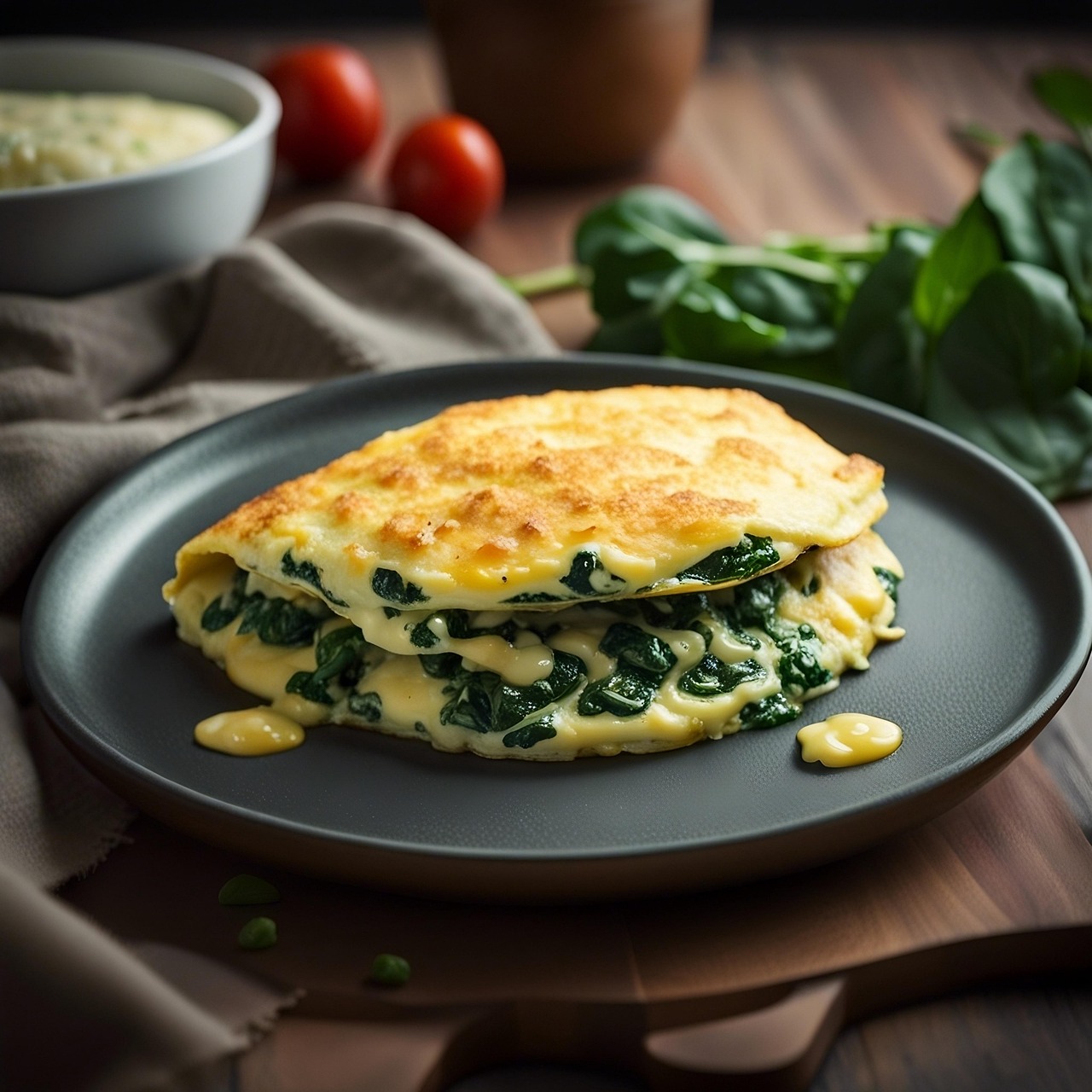Spinach and Feta Omelette (image credits: pixabay)