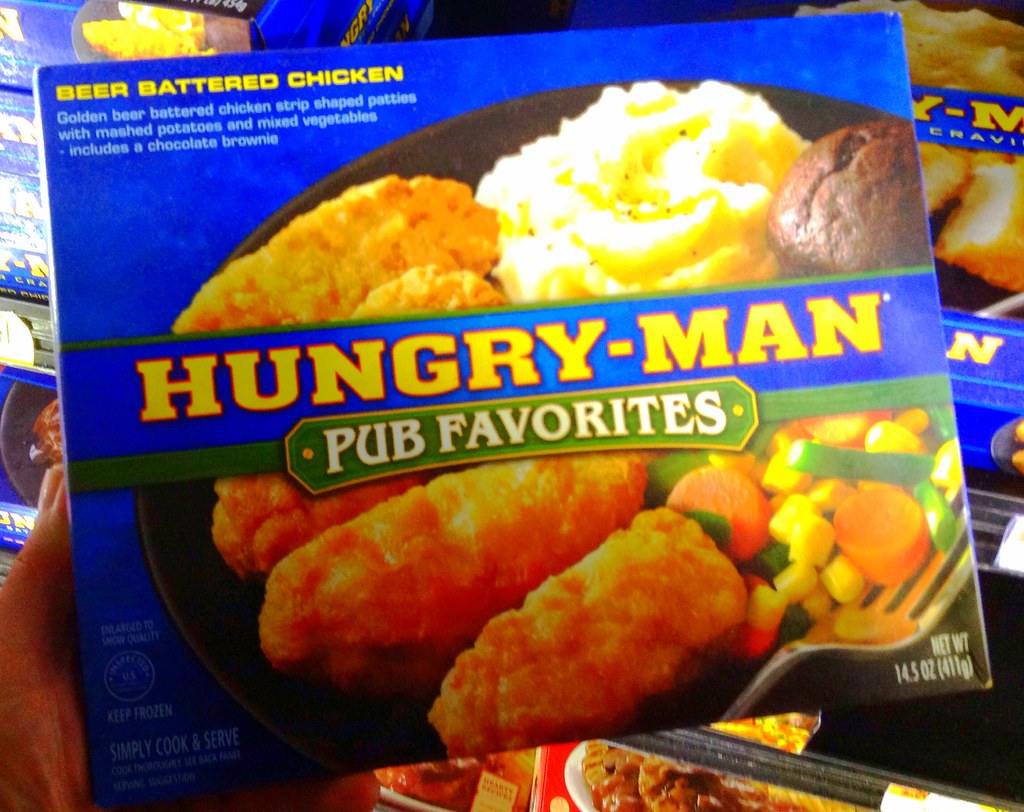 Hungry Man Dinners: Size Matters (image credits: flickr)
