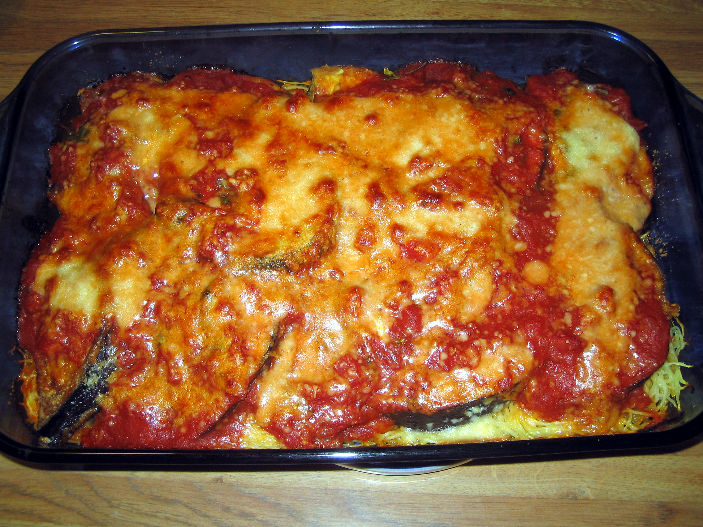 Eggplant Parmesan (image credits: wikimedia)