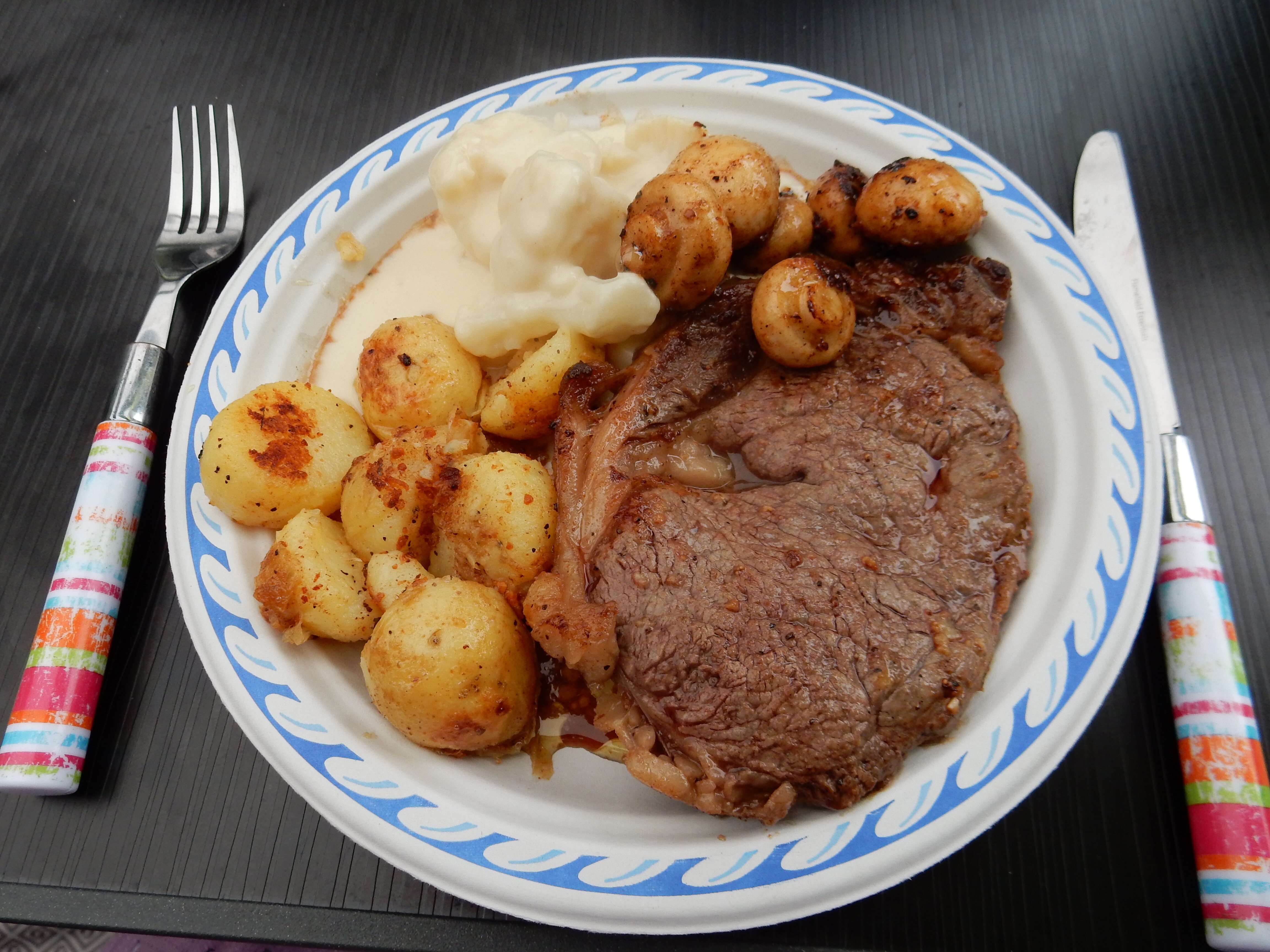 Cauliflower Steaks with Chimichurri Sauce (image credits: wikimedia)