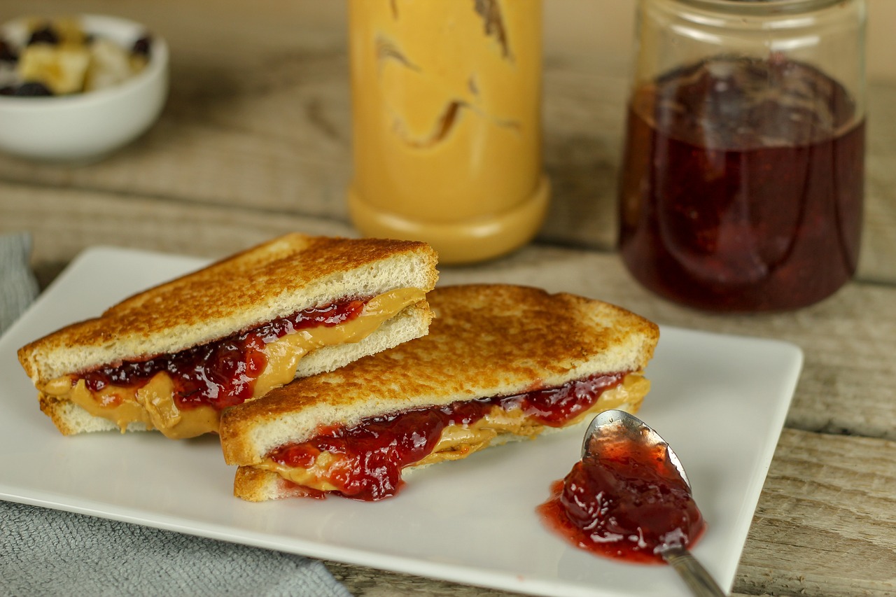 Peanut Butter and Jelly Sandwich: A Nostalgic Delight (image credits: pixabay)