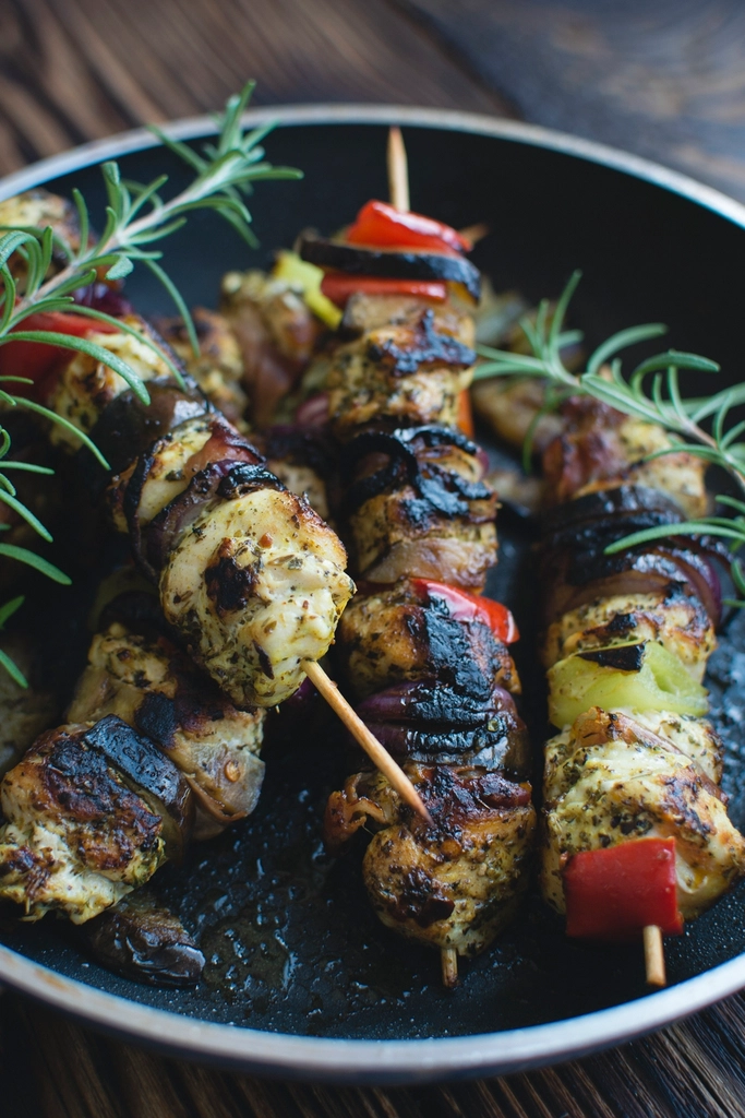 Chicken and Vegetable Skewers (image credits: rawpixel)
