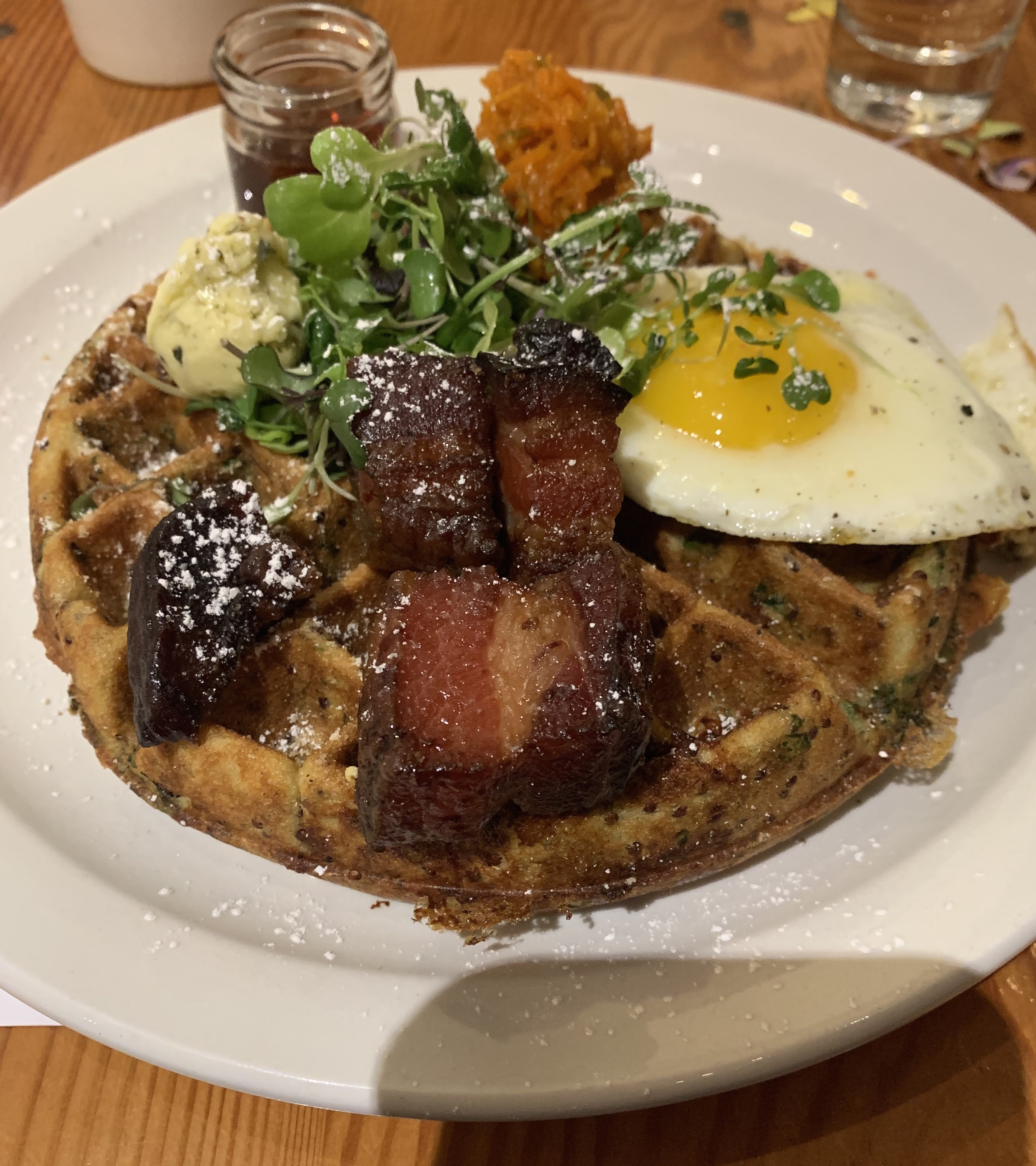 Spinach, Ham, and Cheese Powerhouse Waffles (image credits: wikimedia)