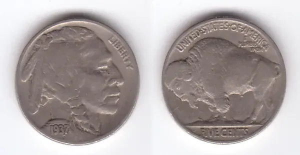 The Famous 1937-D Three-Legged Buffalo (Image Credits: Wikimedia)