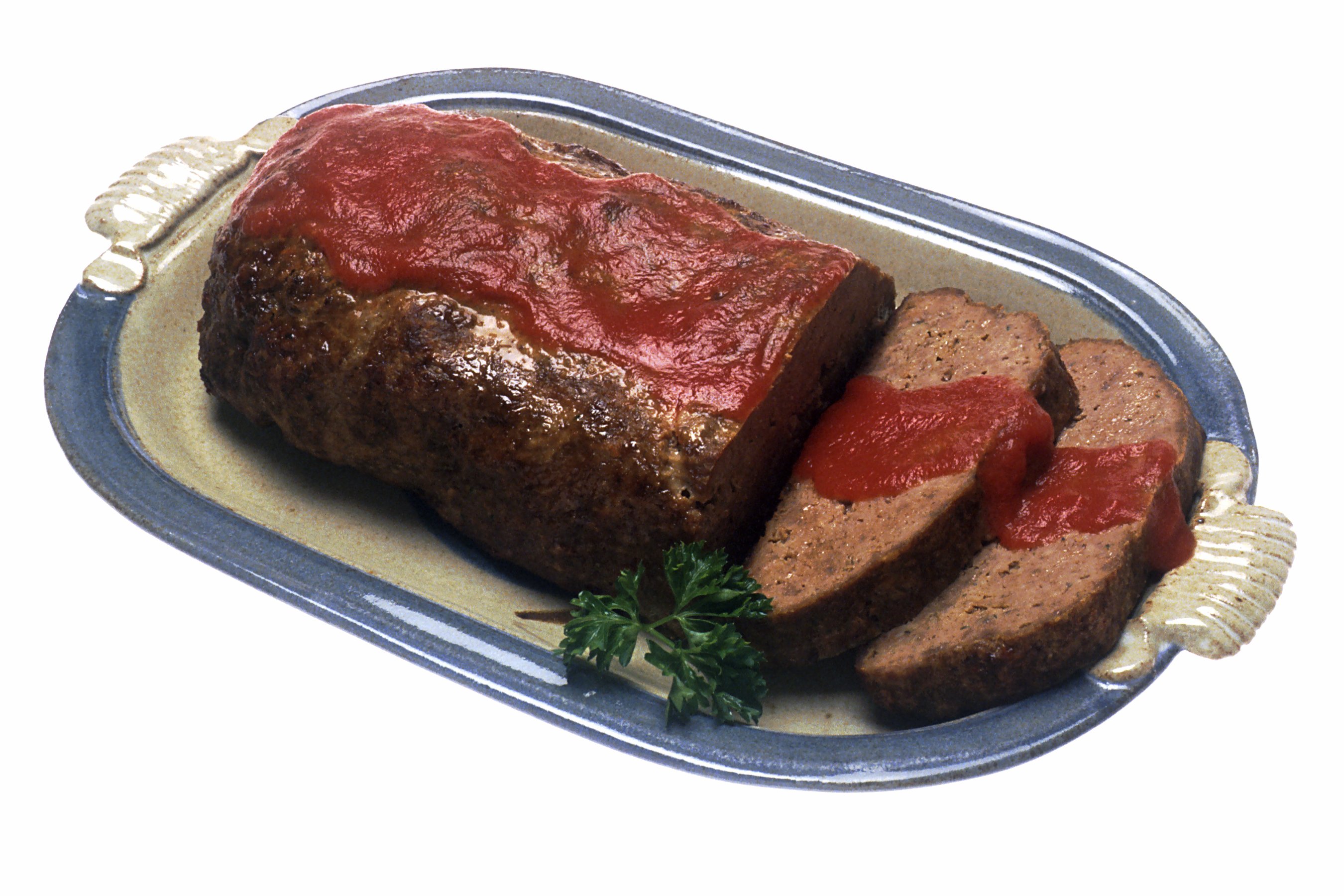 Meatloaf with Ketchup Glaze (image credits: This image was released by the National Cancer Institute, an agency part of the National Institutes of Health, with the ID 2666 (image) (next)., Public domain, https://commons.wikimedia.org/w/index.php?curid=1635350)