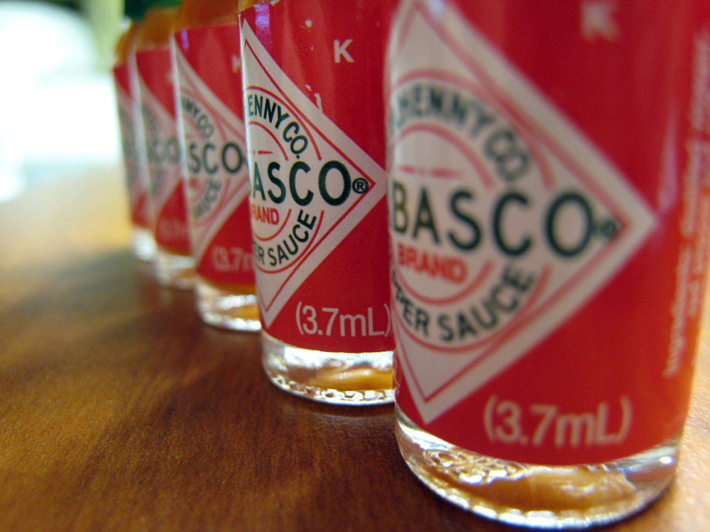 Tabasco Pepper Sauce Bottles (Image Credits: Wikimedia)