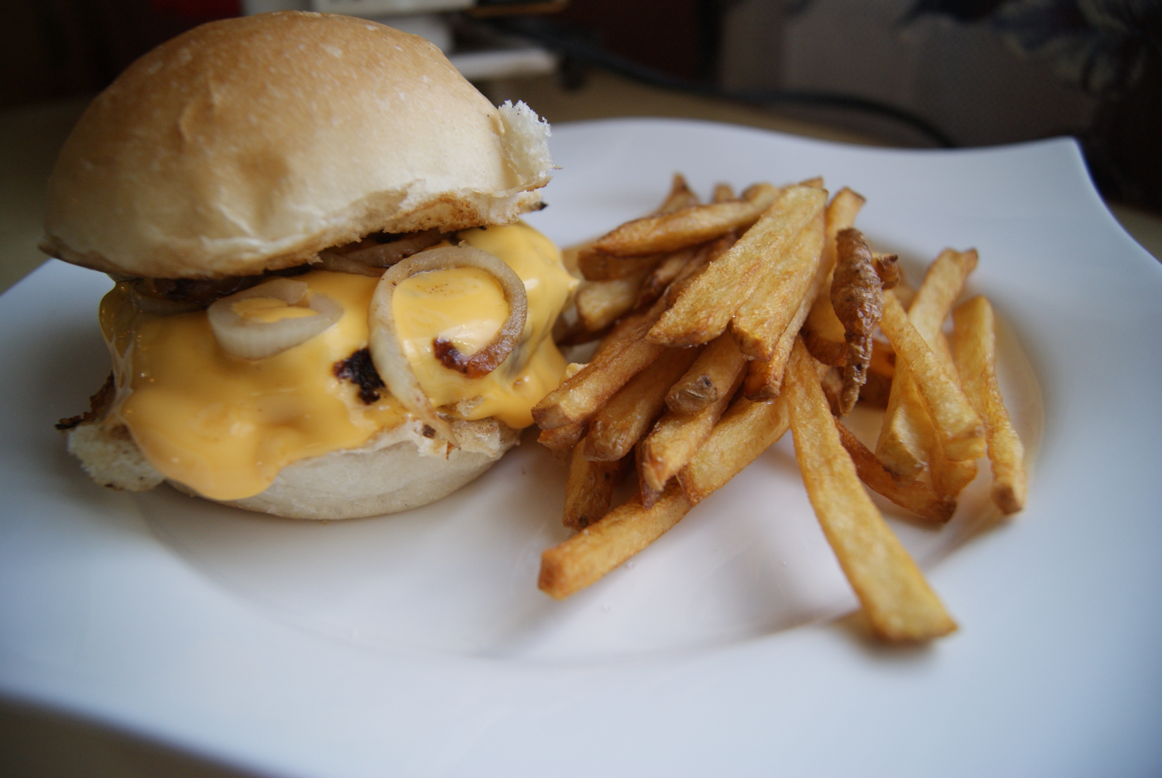 Homemade Burgers and Fries (image credits: wikimedia)