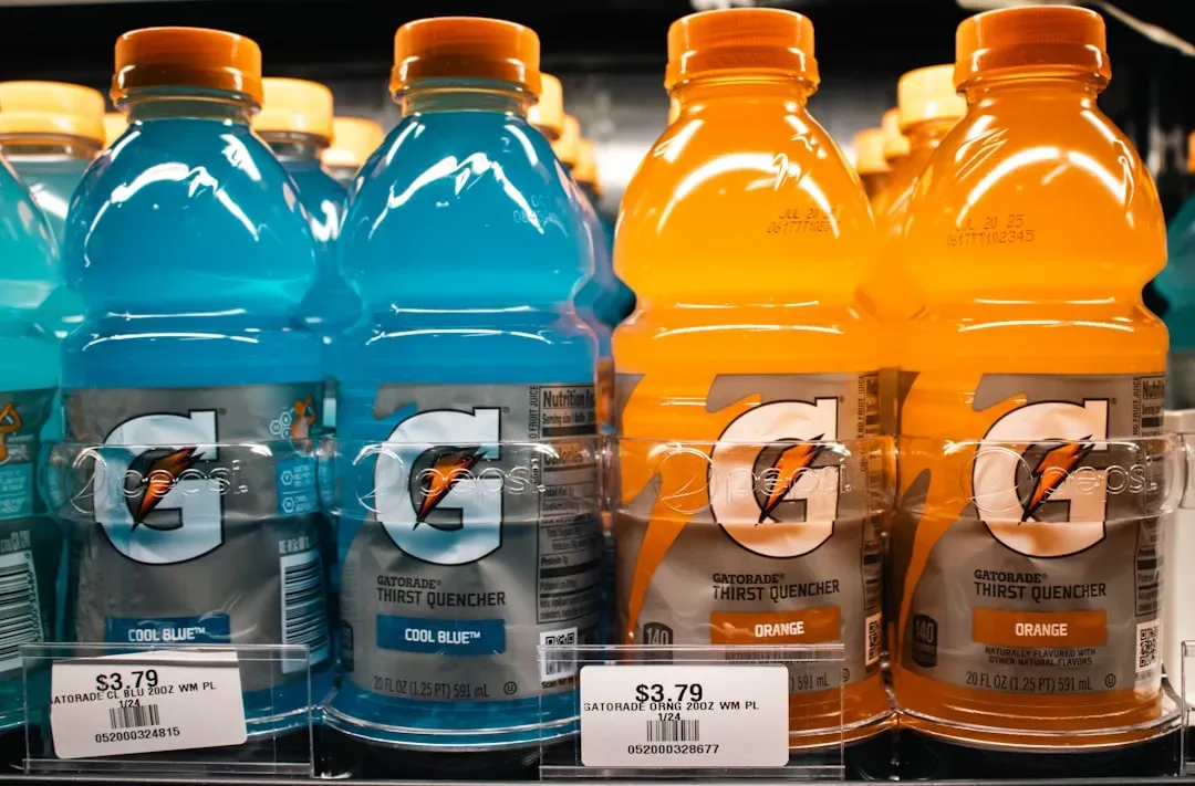 Gatorade Sports Bottles (Image Credits: Unsplash)