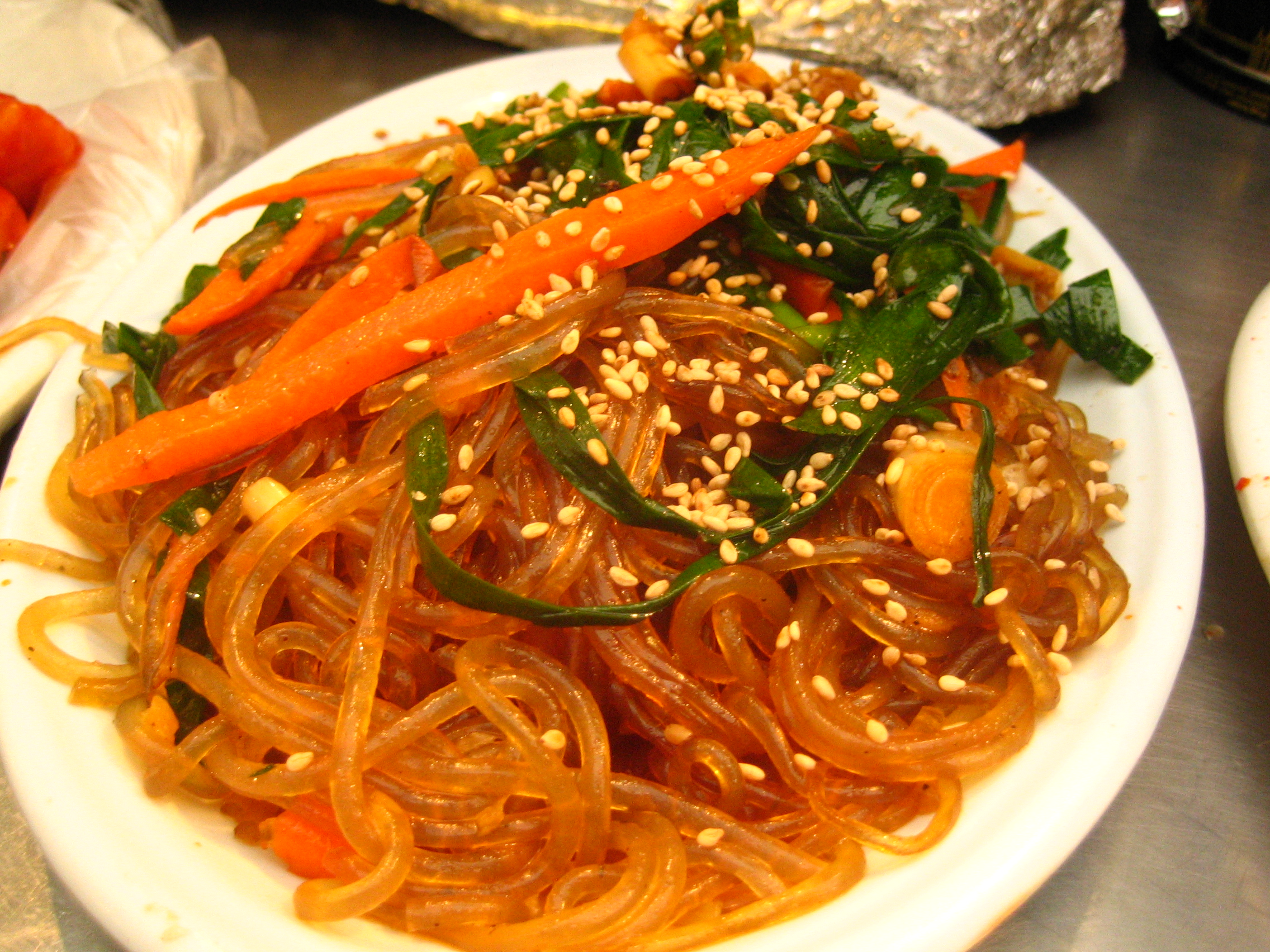 Japchae: BTS’s Glass Noodle Boost (image credits: wikimedia)