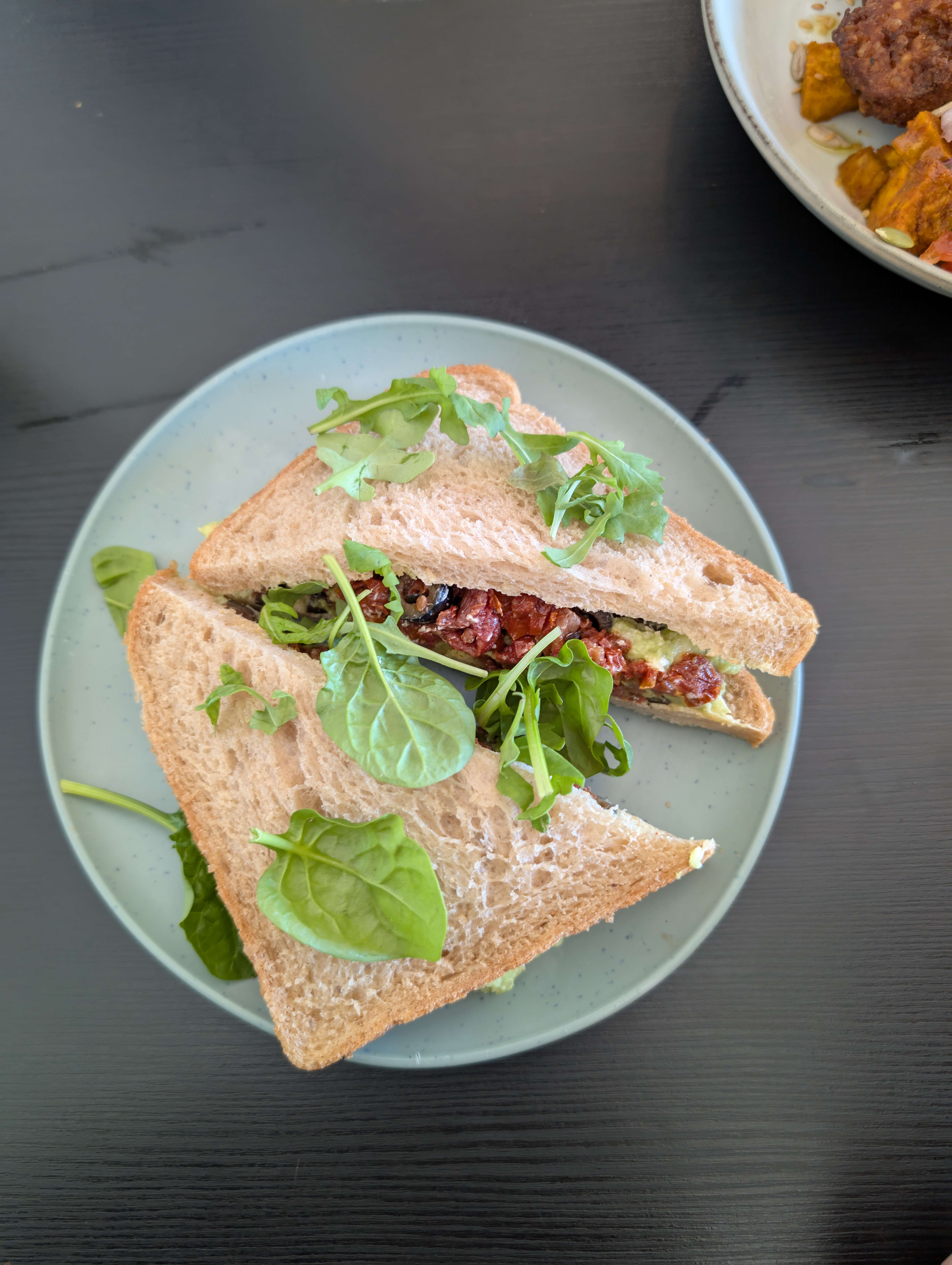 Panera Bread's Mediterranean Veggie Sandwich (image credits: wikimedia)