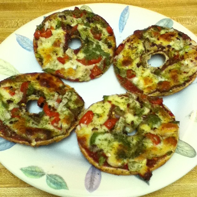 Pizza Bagels Conquered Every Meal (image credits: flickr)