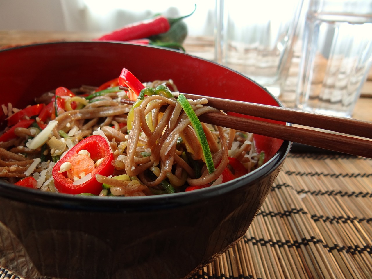 Chilled Noodle Bowl: Asian-Inspired Relief (image credits: pixabay)