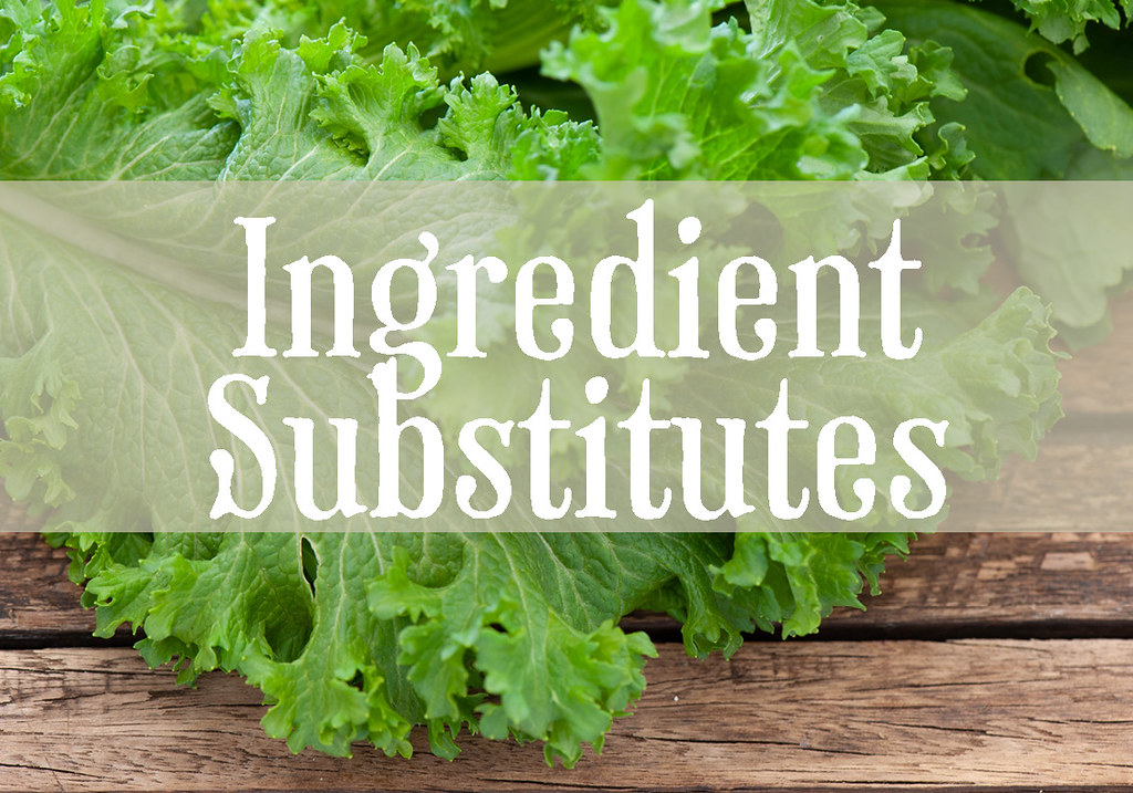 Learn the Art of Ingredient Substitution (image credits: flickr)