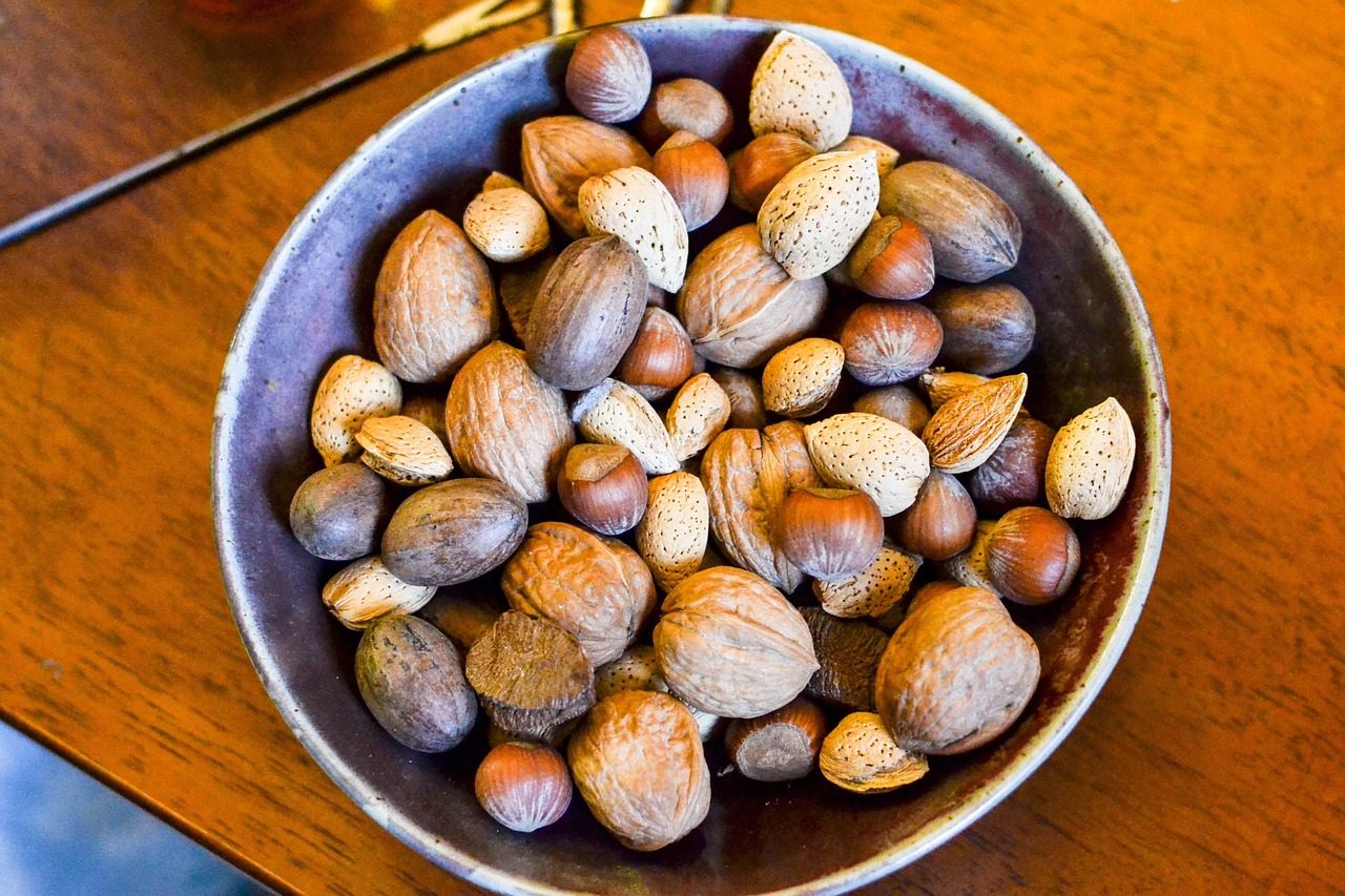 Nuts - Especially Walnuts and Almonds (Image Credits: Pixabay)